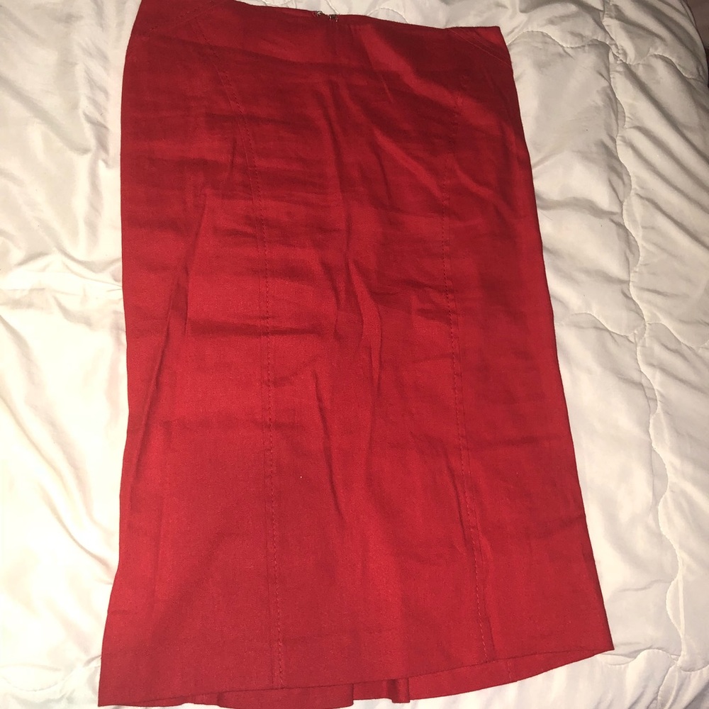 Red Bebe pencil skirt